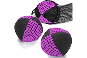 oazoxcx Juggling Balls for Beginners and Professionals Set of Juggling Bean Bags Durable Juggle Ball Kit(Black - Purple)