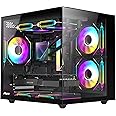 Amazon.com: RUIX OV502 M-ATX Mini-Tower PC Case, Pre-Installed 3 x ...
