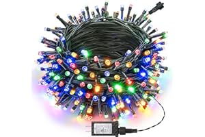 Joomer Christmas Lights 100FT 300 LED String Lights with 8 Modes Timer Connectable Waterproof Plug-in Fairy Lights for Home, 