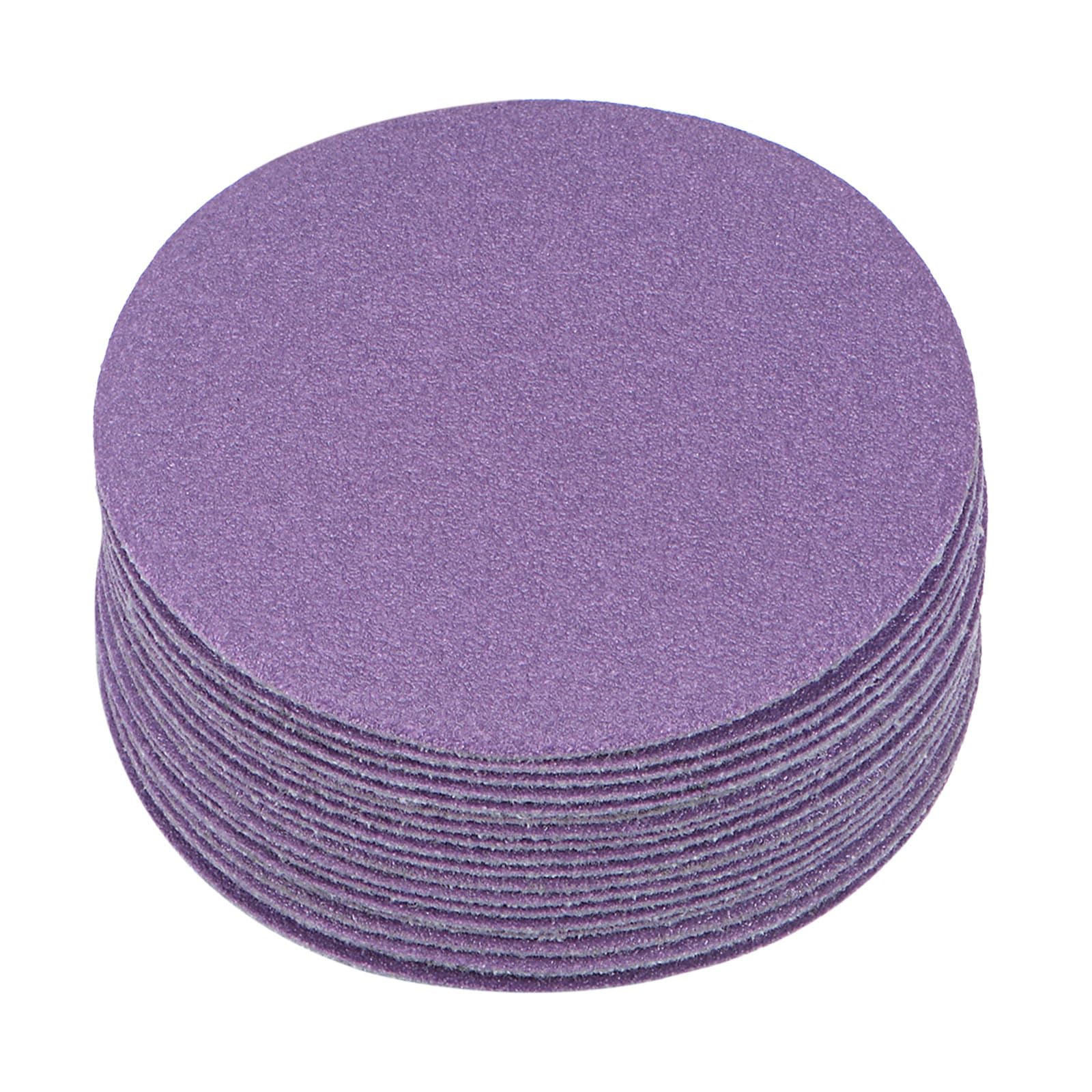 Kozelo 20pcs Premium Sanding Discs Hook and Loop Backing - [3 Inch x 150 Grits] Purple Sandpapers Finishing Discs for Auto Car Wood Metal Polishing