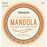 D'Addario EJ76 Phosphor Bronze Mandola Strings, Medium, 15-52