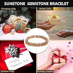 Sunstone Crystal Bead Bracelet – Healing Crystal