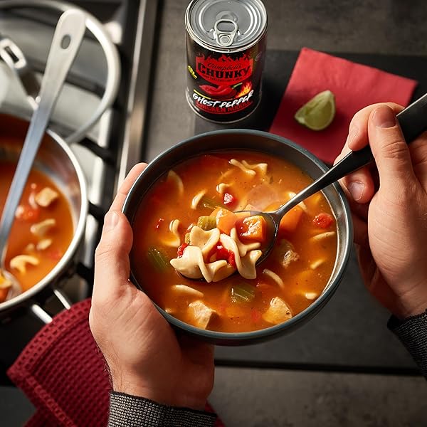 CAMPBELL’S CHUNKY GHOST PEPPER CHICKEN NOODLE SOUP, 18.6 OZ CAN