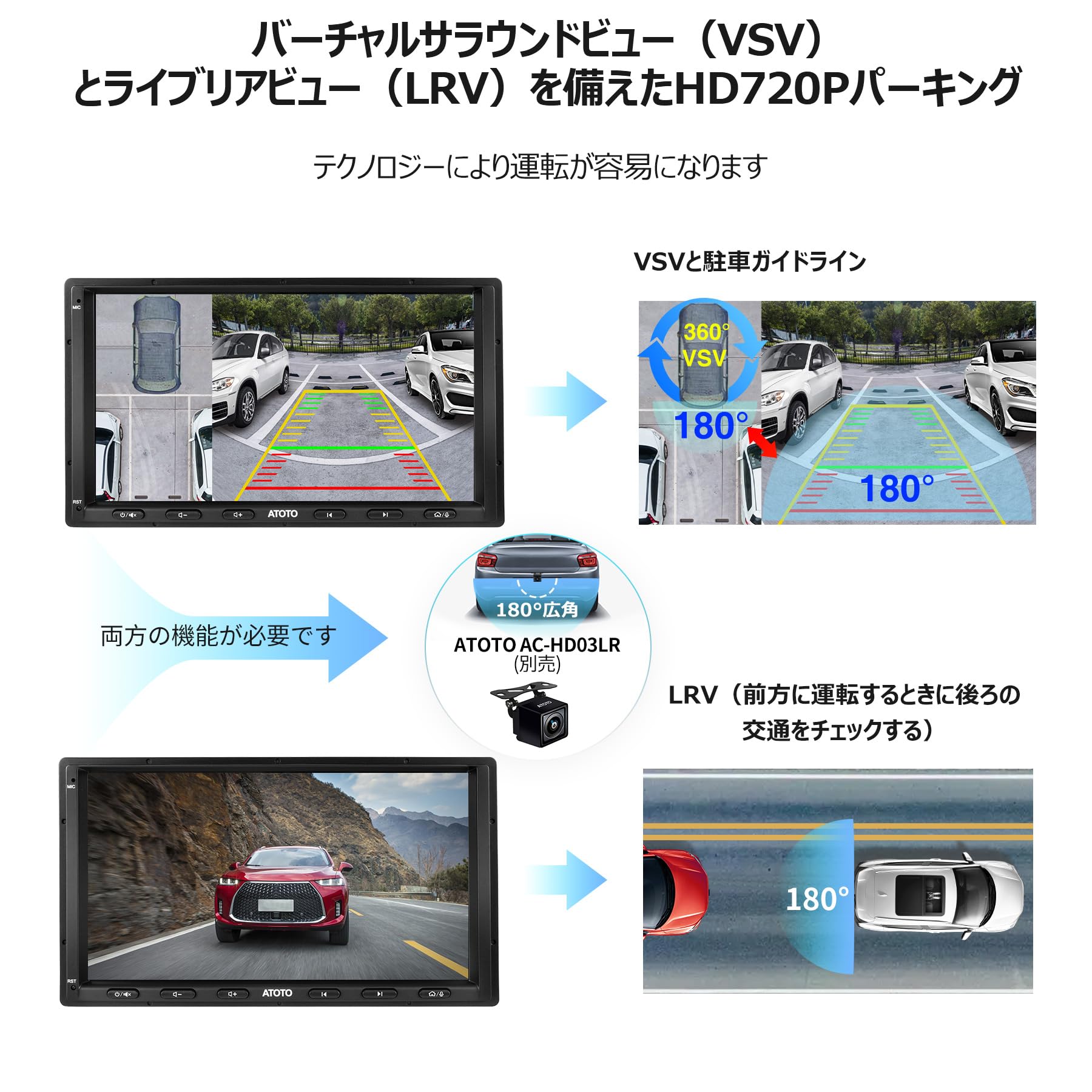 Mua [内蔵4G] ATOTOT S8 MS 2 DIN Androidカーナビ、7インチQLED ディスプレイオーディオ、ワイヤレスCarPlay  &ワイヤレス Android Auto、4G+32G、WiFi/BT/USB テザリング、デュアルBluetooth、GPS  トラッキング、LRV付きHD VSVパーキング、DSP、SCVC、S8G2A74MS trên ...