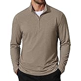 COOFANDY Men's Quarter Zip Pullover Sweatshirt Mock Neck Golf Shirts Casual Long Sleeve Shirt