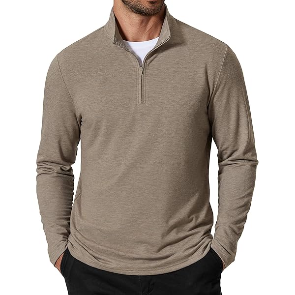 thumbnail image 2 of Mens Zip Sweater Pullover Knit Long Sleeve Crew Neck 100 2 of 13