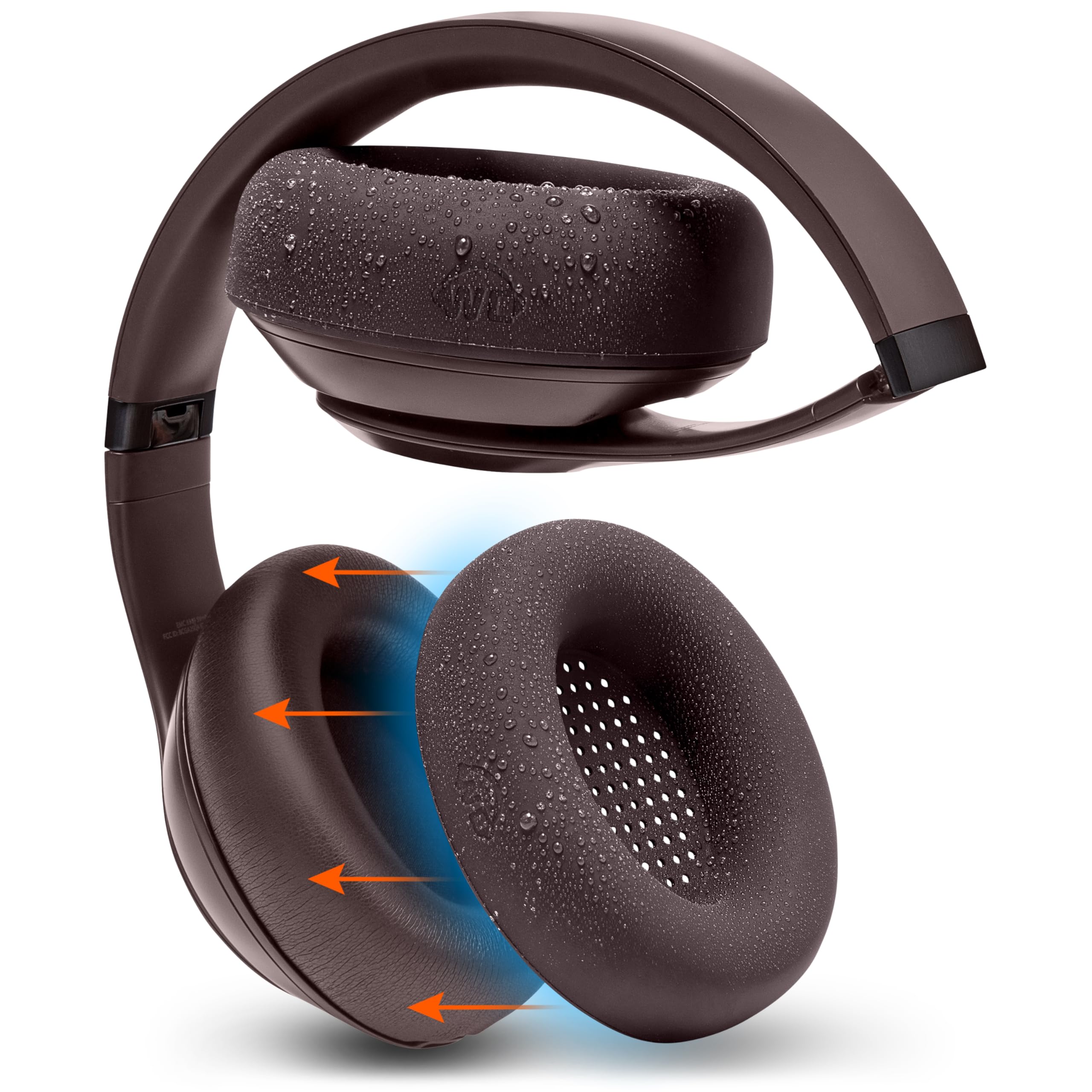 WC SweatZ Studio Pro - Patented Protective Silicone Earpad Covers for Beats Studio Pro Made by Wicked Cushions | Sweatproof & Easily Washable | Brown — image 1