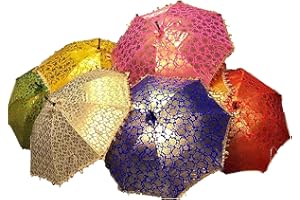 Boho Sanskriti New Pack of 10 Pieces INDIAN DECORATIVE UMBRELLAS SET HOME DÉCOR UMBRELLA