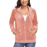 Gloria Vanderbilt Women's Ellie Velour Full Zip Hoodie. Size: Small. Black  at Amazon Women's Clothing store