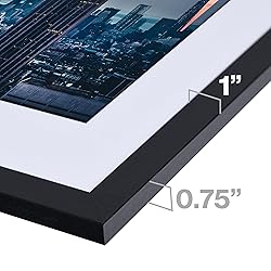 Frame Amo 24x24 Black Picture Frame with 19.5x19.5