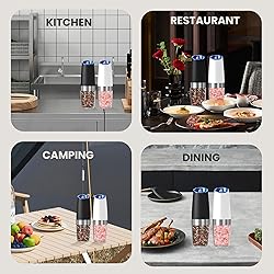 BELRIGO Battery Operated Salt And Pepper Grinder