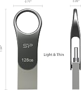 SP Silicon Power 128GB USB 3.0/3.2 C80 Type C A Dual Flash Drive view 6