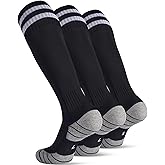 CWVLC Soccer Socks for Kids Youth Adult, Cotton Football Softball Baseball Socks