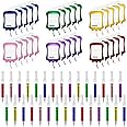 60 Pieces Syringe Pens Set Includes 30 Fun Nurse Pens 30 Blood Bag Sticky Notes Black Ink Ballpoint Pen Retractable Novelty Pen for Nurses Student School Supplies Doctor Play Halloween Party Favor