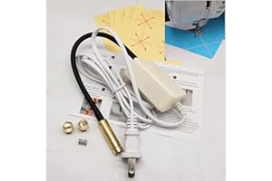 HONEYSEW 3-in-1 Sewing Machine Quilting Light with Adjustable Line, Crosshairs and Dot Illumination Heads; Innovative Sewing and Quilting Notion for Precise Stitching; Mounts with Hook and Loop Tape