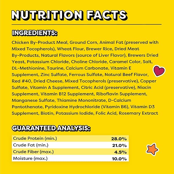 TEMPTATIONS MIXUPS CRUNCHY AND SOFT CAT TREATS TASTY HUMAN CHICKEN, LIVER, BEEF FLAVORS, 16 OZ. TUB