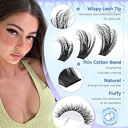 Goddvenus Lash Clusters Kit Wispy Lashes clusters