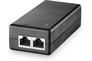 YuLinca Gigabit PoE Injector 15.4W, 802.3af Power Over Ethernet PoE Adapter, 10/100/1000Mbps, Non-PoE to PoE Adapter, Plug & 