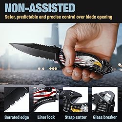 Patriotic Legal Pocket Knife Bald Eagle