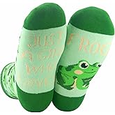 InnoBeta Frog Gifts for Women, Cute Frog Gifts for Girls, One Size Crew Socks