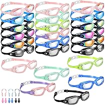 Xuhal Lot De 20 Lunettes De Natation Pour Adultes Et Jeunes