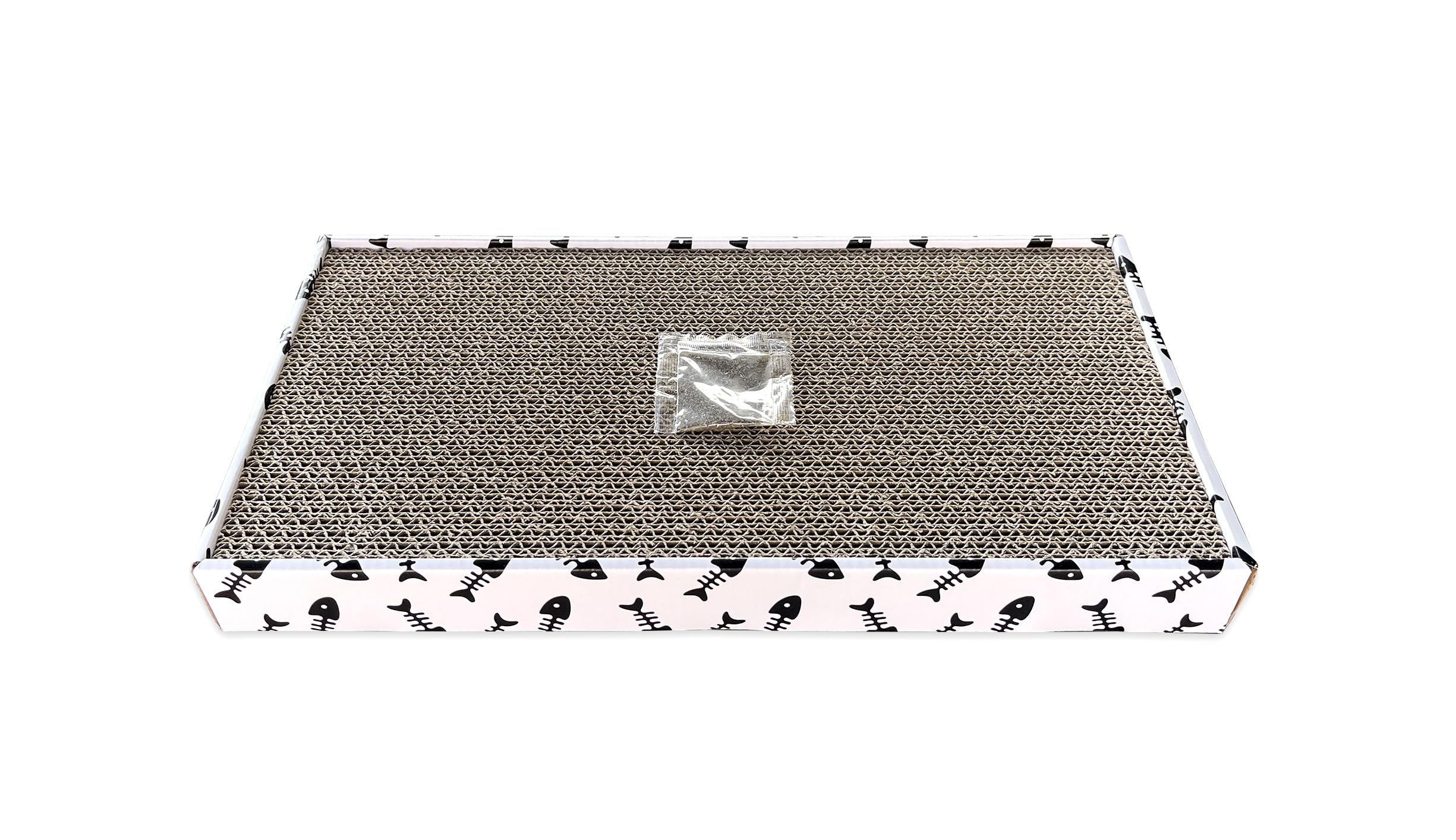 Better+ Cat Scratch pad, Reversible cat Scratcher Cardboard cat scratchers for Indoor Cats Sleep Play and Grind Claws (Single pc)
