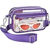 Bagenius Clear Bag for Stadium Events Clear Purse with Removable Strap Transparent Handbag for Concert and Sport Events