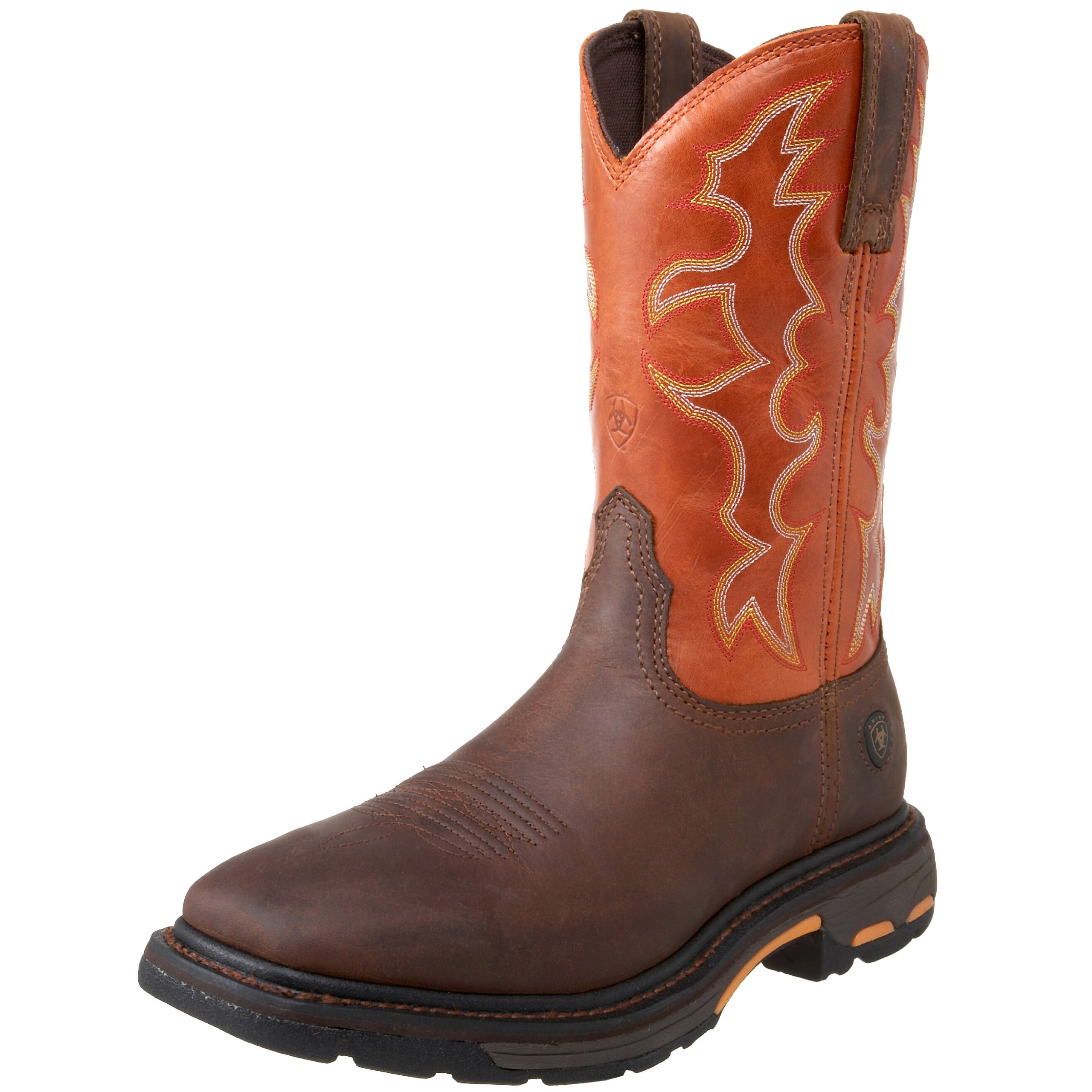 BMVY9 Mens WorkHog Wide Square Toe Work Boot Dark