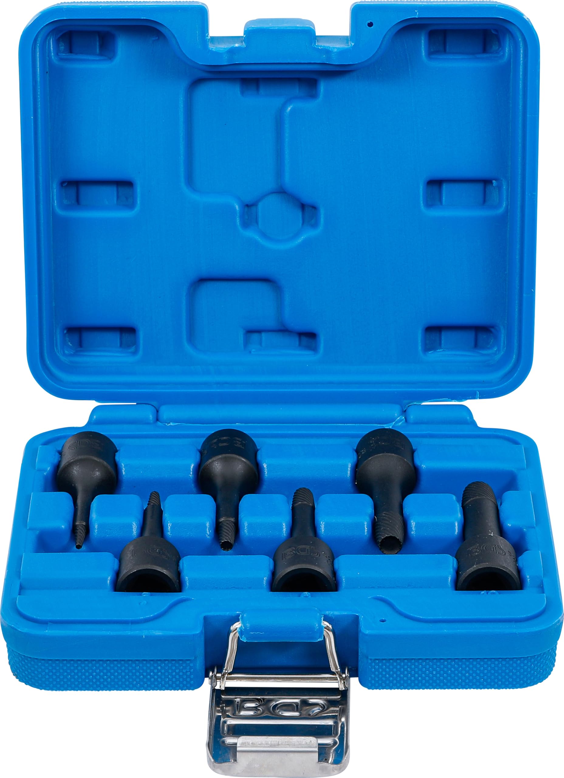 BGS 5281 | Twist Socket Set (Spiral Profile) / Screw Extractor | 10 mm (3/8") Drive | 2 - 10 mm | 6 pcs.