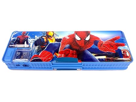 GOYAL Multi Functional SPIDERMAN Pencil Box With Dual Sharpner