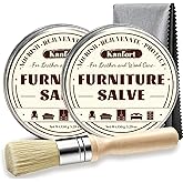 kanfort Leather Conditioner 2PCS, Leather Cleaner and Conditioner, Polisher, Moisturizer, and Restorer for Couches and Furniture, Protect Soften Leather Products