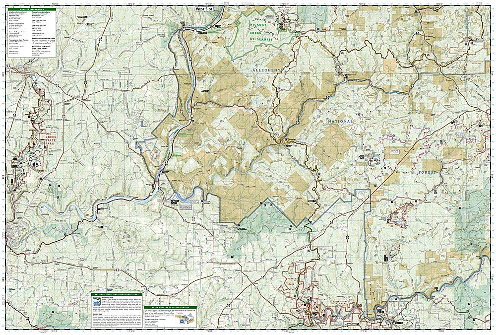 allegheny national forest topographic map Allegheny South Allegheny National Forest National Geographic allegheny national forest topographic map