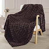 Exclusivo Mezcla Fleece Throw Blanket for Couch, Extra Large Fuzzy Coffee Bed Blankets, Soft Cozy Plush Sofa Throws for All Seasons, 50x70 Inches