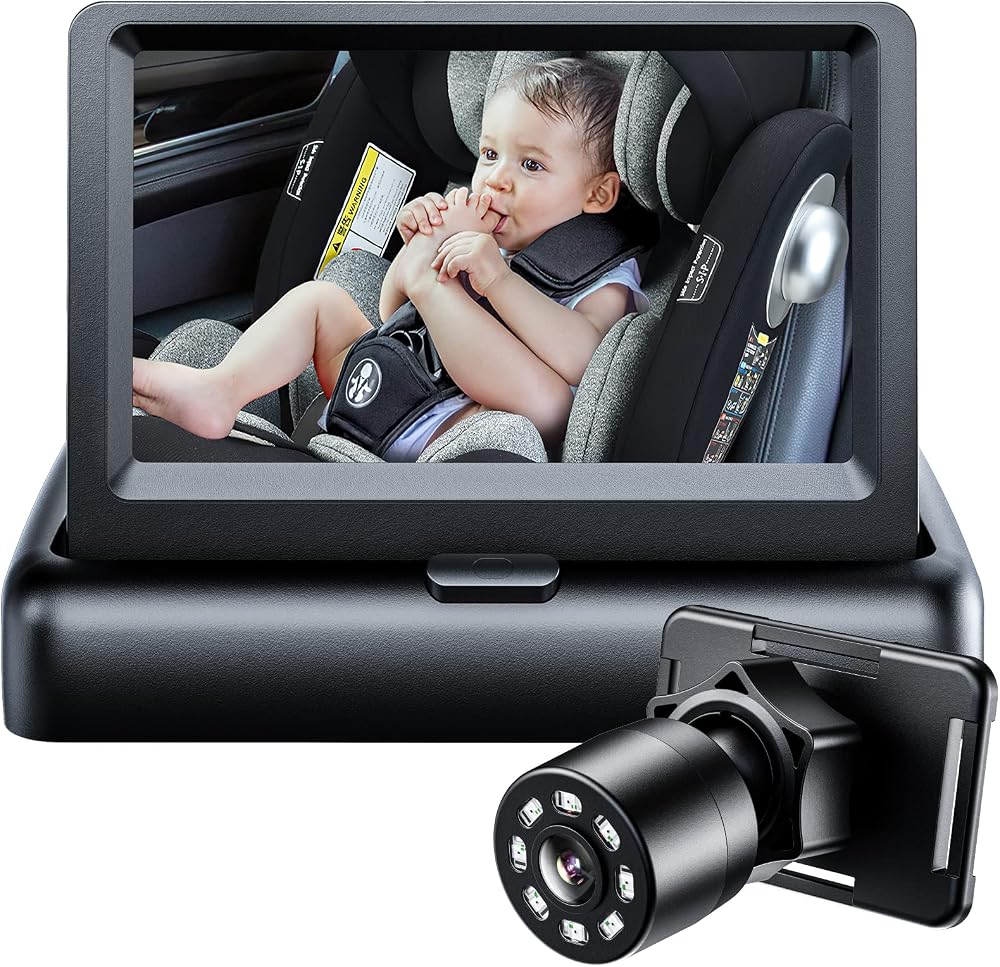 Itomoro Baby Car Camera, Easy Install, 1080p Clear View, Reliable Design | Night Vision with Rear-Facing Car Baby Monitor Bui