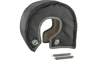 JC Performance Products USA™ Carbon Black© Stainless Steel Mesh Lined Turbo Blanket Heat Shields