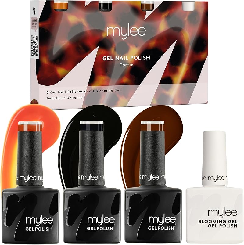 MYLEE Mylee Tortie Quad Watercolour Nail Art Kit 3x8ml + 10ml Blooming Gel