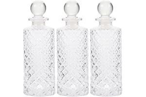 SHYCELOHES 3pcs 150ml Glass Diffuser Bottles Set Refillable Aromatherapy Containers Fragrance Release Jars