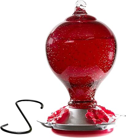 Amazon Com Best Home Products Blown Glass Hummingbird Feeder
