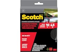 SCOTCH-MOUNT 3M 799198554562 10' X 1" Black Scotch Extreme Fasteners