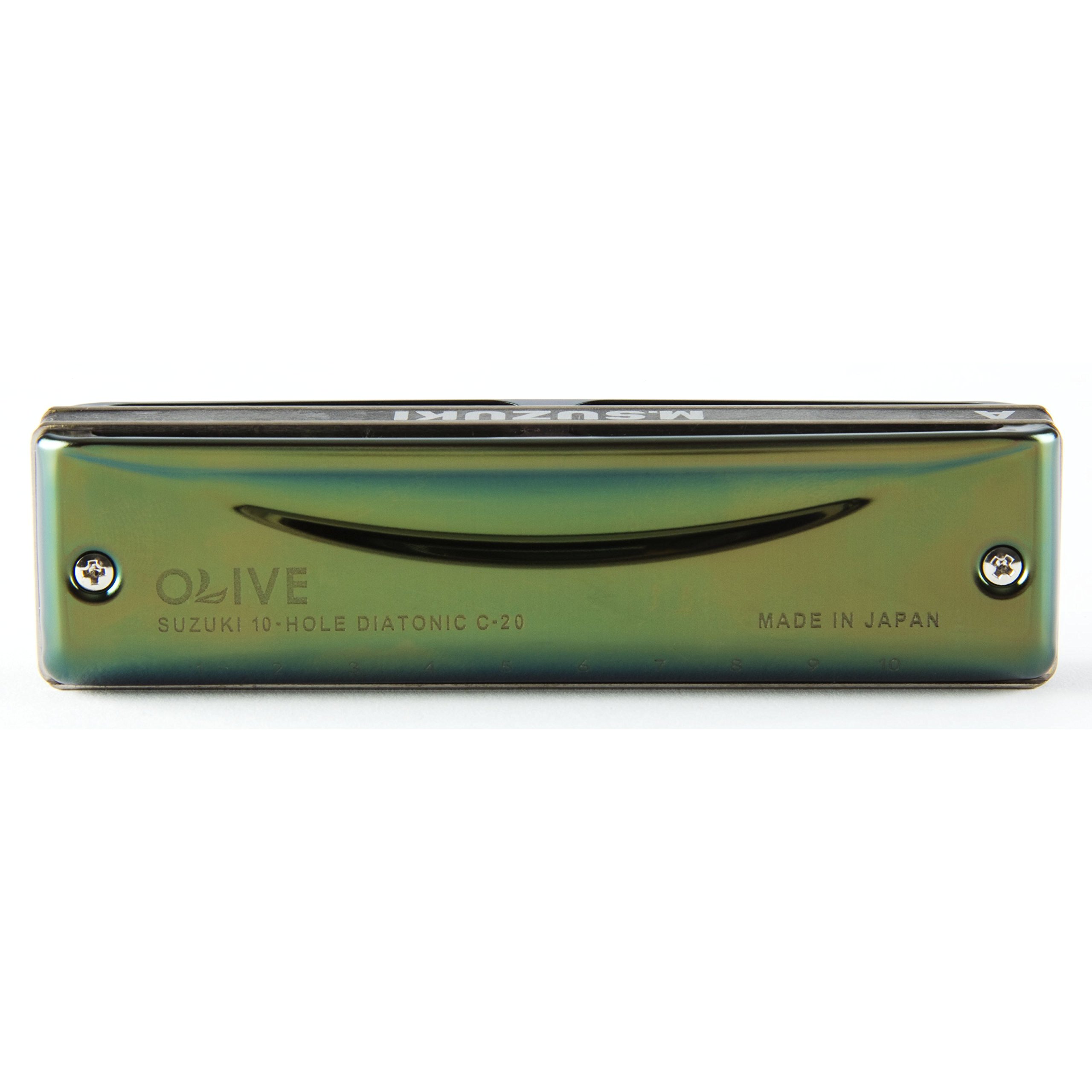 Suzuki Olive Diatonic Harmonica in the key of F