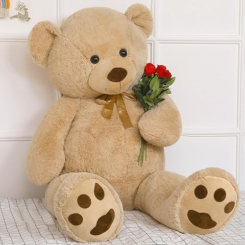 Tezituor Giant Teddy Bear Feet Tall Light Brown Life Size