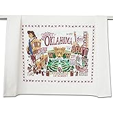 Catstudio Dish Towel, University of Oklahoma Sooners Hand Towel - Collegiate Kitchen Towels for Oklahoma Fans for Students, Graduation, Parents and Alums
