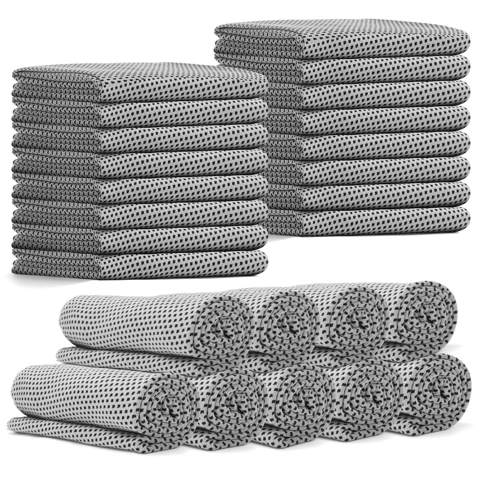 PJPSAA 24 Pack Cooling Towels Bulk for Neck and