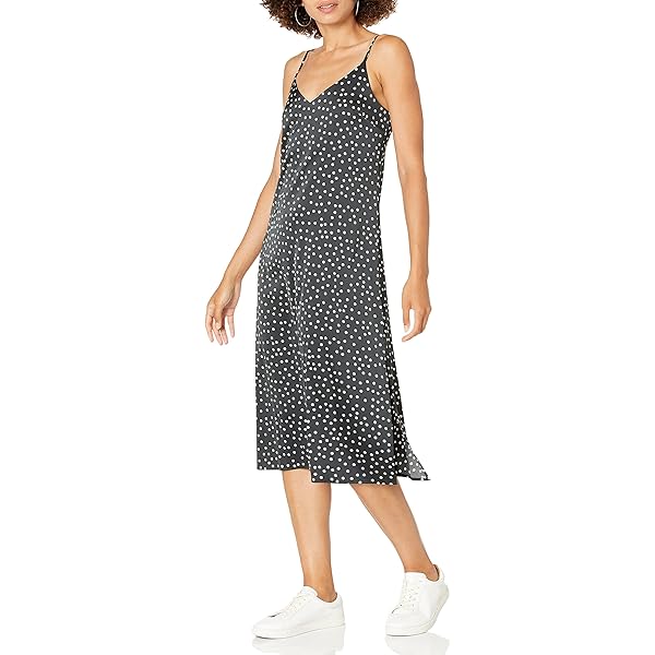 Women's Maxi Dresses Black & White Contrast Accent Long Dress at Amazon  Women's Clothing store