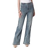 Jessica Simpson Womens Tease High Rise Wide Leg Jean Standard