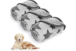 Nobleza 3PCS Warm Soft Pet Blanket Set - Waterproof, Reversible Sherpa Fleece for Large Medium Small Pets, Indoor/Outdoor Use