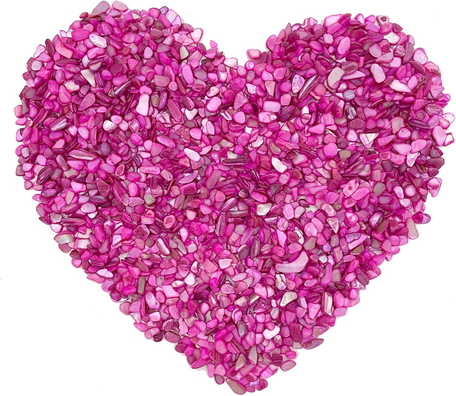 Vase Fillers - LYFJXX Crushed Shells for Crafts, Sea Shells for Decorating Wedding Vase Fillers Table Scatter, Party Favor, Wedding Decoration, Succulents Plants Soil Cover, Art Crafts (Rose red)