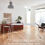Vileda Infinity Flex Plus Extendable Clothes Airer 30m Drying Space view 6