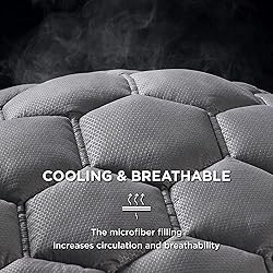 Bedsure Grey Twin XL Mattress Pad - Soft Mattress