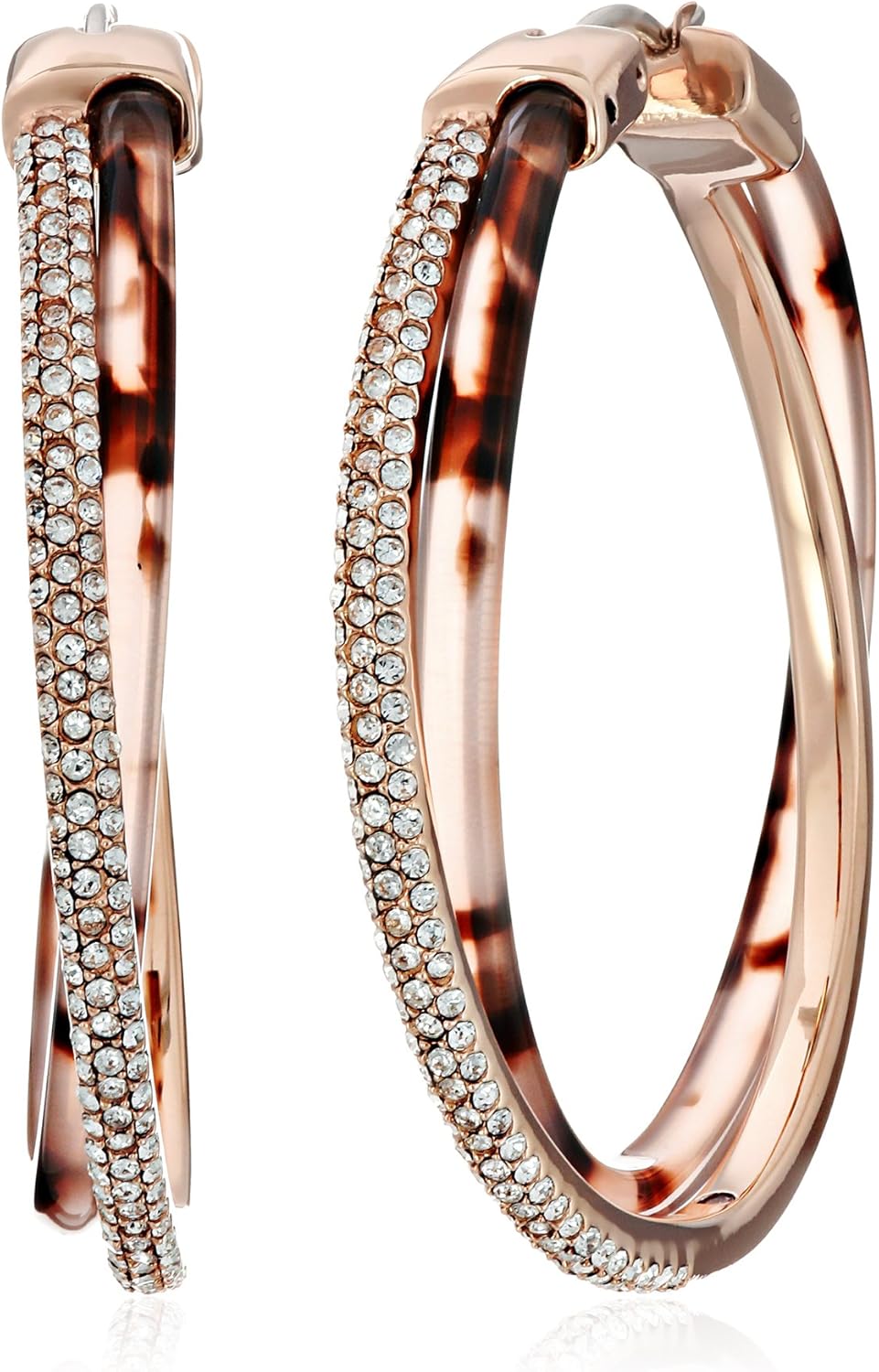 michael kors diamond hoop earrings